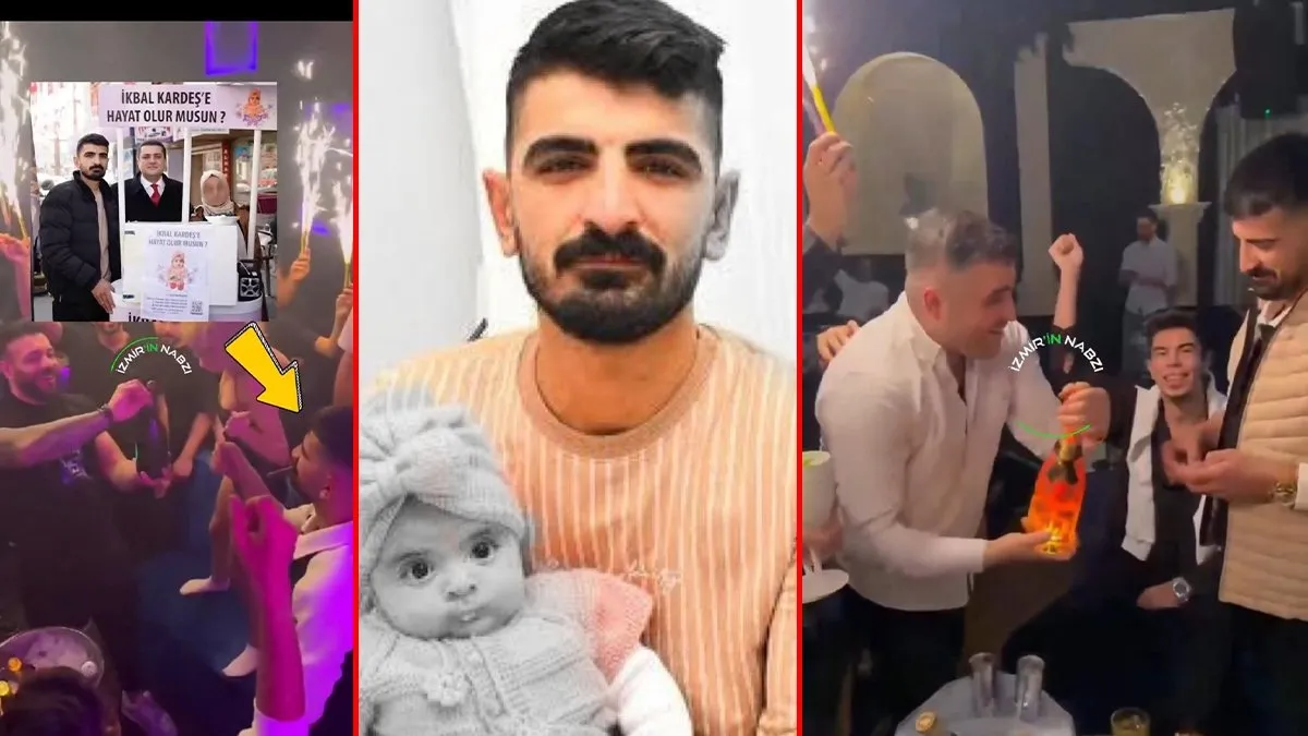 SMA hastası İkbal bebeğin babasından skandal görüntüler: Yardım paralarıyla gece kulübünde eğlendi!